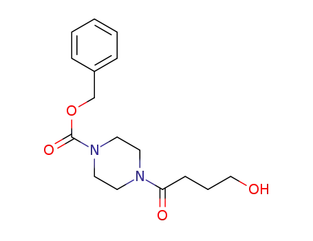 Molecular Structure of 1360544-84-8 (N-(benzyloxycarbonyl)-N'-(4-hydroxybutanoyl)-1,4-piperazine)