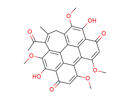 Molecular Structure of 149457-83-0 (Hypocrellin C)