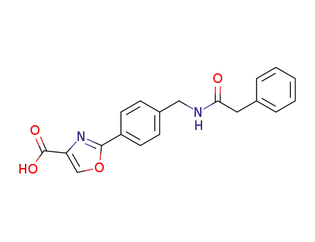 2-[4-(phenylacetylamino-methyl)-phenyl]-oxazole-4-carboxylic acid