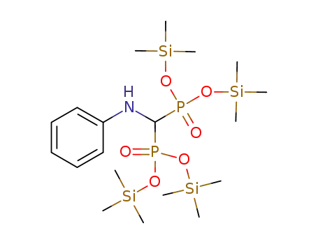 Molecular Structure of 1227665-11-3 (O,O',O'',O'''-tetra(trimethylsilyl) N-anilinomethylenebisphosphonate)