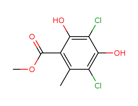 Benzoic acid, 3,5-dichloro-2,4-dihydroxy-6-methyl-, methyl ester