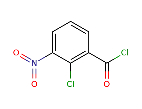 Molecular Structure of 34128-16-0 (2-chloro-3-nitrobenzoyl chloride)
