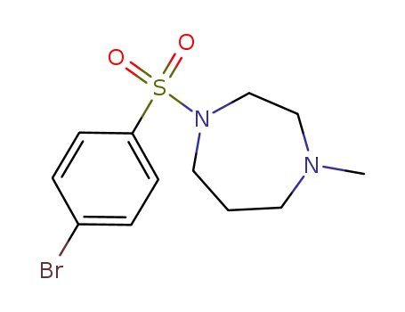 Molecular Structure of 486422-31-5 (1-[(4-Bromobenzene)sulfonyl]-4-methylhomopiperazine)