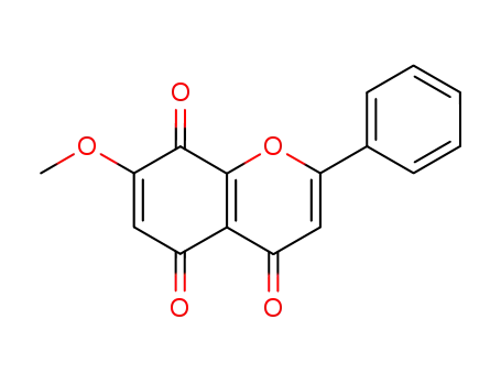 4H-1-Benzopyran-4,5,8-trione, 7-methoxy-2-phenyl-