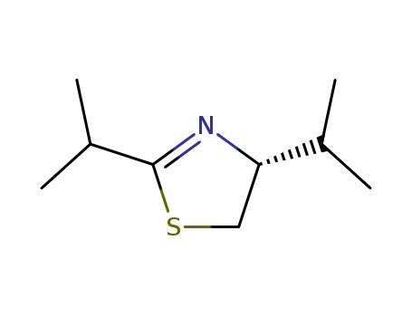 Thiazole, 4,5-dihydro-2,4-bis(1-methylethyl)-, (4R)- (9CI)