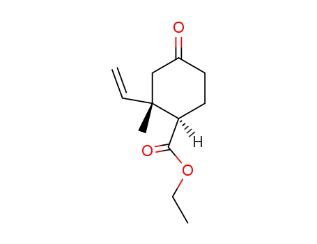 (±)-ethyl (1R,2S)-2-methyl-4-oxo-2-vinylcyclohexane-1-carboxylate