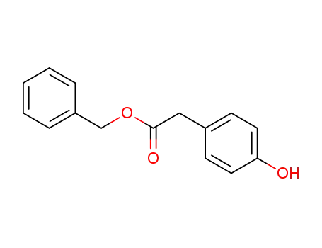 Molecular Structure of 27727-37-3 (4-HYDROXYPHENYLACETIC ACID BENZYL ESTER)
