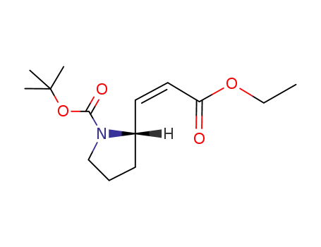 1-Pyrrolidinecarboxylic acid, 2-[(1Z)-3-ethoxy-3-oxo-1-propenyl]-,
1,1-dimethylethyl ester, (2S)-