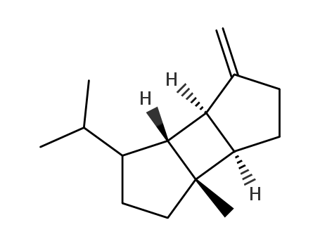 Cyclobuta[1,2:3,4]dicyclopentene,decahydro-3a-methyl-6-methylene-1-(1-methylethyl)-, (1S,3aS,3bR,6aS,6bR)- cas  5208-59-3