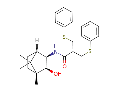 N-<(1R,2S,3R,4S)-2-hydroxy-1,7,7-trimethylbucyclohept-3-yl>-3-(phenylthio)-2-<(phenylthio)methyl>propanamide