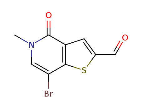 7-bromo-5-methyl-4-oxo-4,5-dihydrothieno[3,2-c]pyridine-2-carbaldehyde