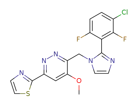 Pyridazine,
3-[[2-(3-chloro-2,6-difluorophenyl)-1H-imidazol-1-yl]methyl]-4-methoxy-6
-(2-thiazolyl)-