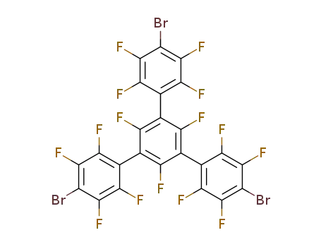 Pentadecafluor-1,3,5-tris-(4-bromphenyl)-benzol