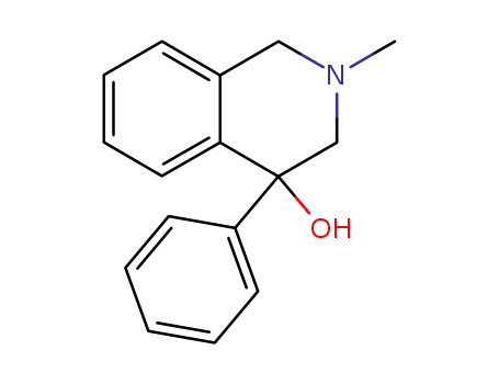 Molecular Structure of 113258-90-5 (4-hydroxy-2-methyl-4-phenyl-1,2,3,4-tetrahydroisoquinoline)