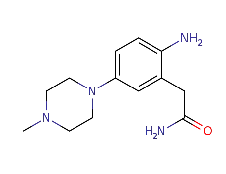 Benzeneacetamide, 2-amino-5-(4-methyl-1-piperazinyl)-