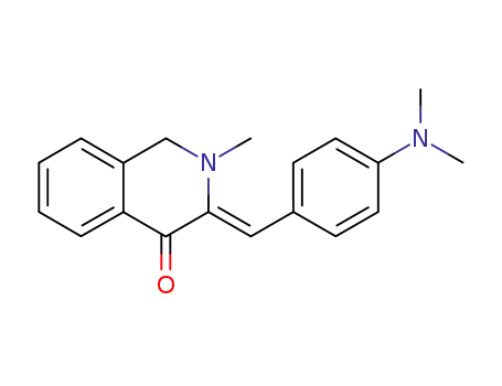 3-(4-dimethylamino-benzylidene)-2-methyl-2,3-dihydro-1<i>H</i>-isoquinolin-4-one