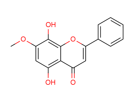 4H-1-Benzopyran-4-one,5,8-dihydroxy-7-methoxy-2-phenyl-