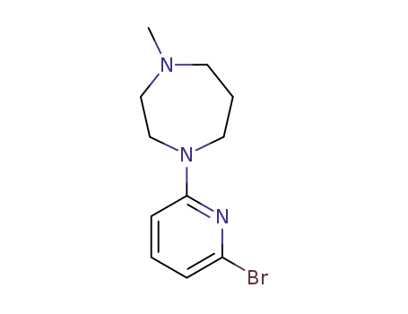 Molecular Structure of 1309609-40-2 (1-(6-bromopyridin-2-yl)-4-methyl-1,4-diazepane)