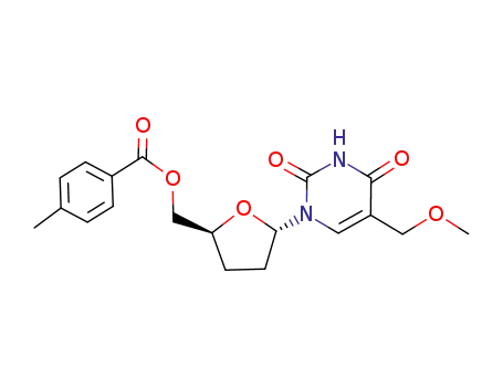 1-(2,3-dideoxy-5-O-(4-methylbenzoyl)-α-D-glycero-pentofuranosyl)-5-methoxymethyluracil
