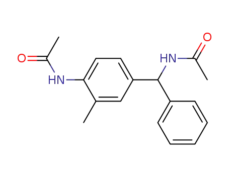 N,N'-Diacetyl-2-methyl-4-(α-amino-benzyl)-anilin