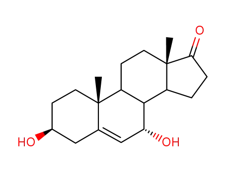 Molecular Structure of 53-00-9 (7-alpha-Hydroxydehydroepiandrosterone)