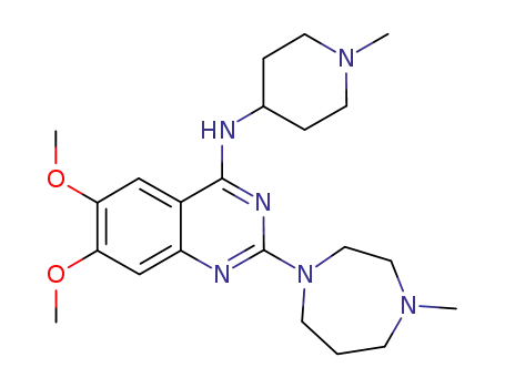 6,7-dimethoxy-2-(4-methyl-1,4-diazepan-1-yl)-N-(1-methylpiperidin-4-yl)quinazolin-4-amine