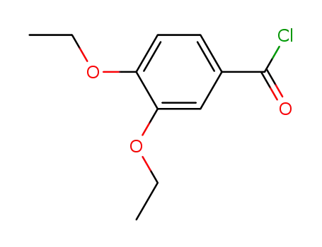 Molecular Structure of 105905-60-0 (3,4-DIETHOXY-BENZOYL CHLORIDE)