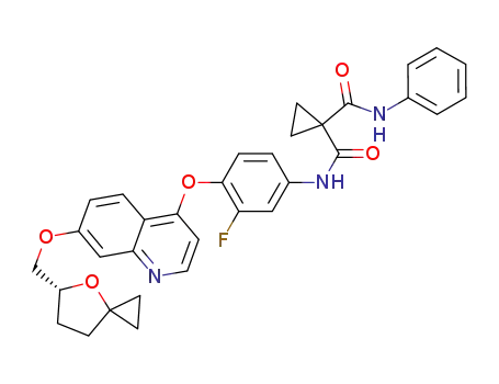 N'-(4-(7-(((5R)-4-oxaspiro[2.4]heptane-5-yl)methoxy)quinolin-4-yloxy)-3-fluorophenyl)-N-phenylcyclopropane-1,1-dicarboxamide
