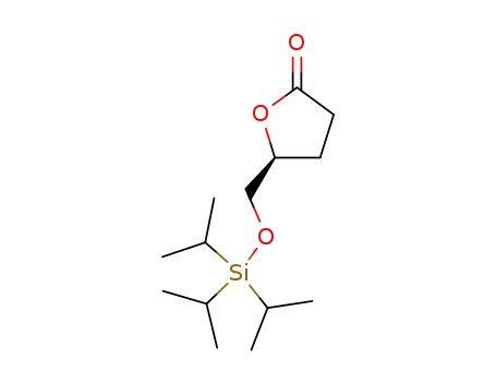 Molecular Structure of 189516-38-9 (2(3H)-Furanone, dihydro-5-[[[tris(1-methylethyl)silyl]oxy]methyl]-, (5S)-)