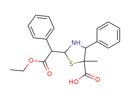 2-(ethoxycarbonyl-phenyl-methyl)-5-methyl-4-phenyl-thiazolidine-5-carboxylic acid