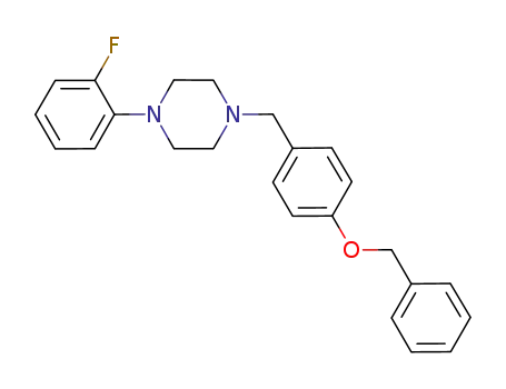 Molecular Structure of 415924-66-2 (Piperazine, 1-(2-fluorophenyl)-4-[[4-(phenylmethoxy)phenyl]methyl]-)