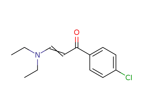Molecular Structure of 28587-06-6 (2-Propen-1-one, 1-(4-chlorophenyl)-3-(diethylamino)-)