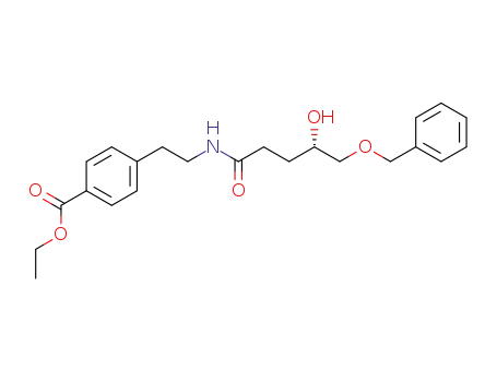 Benzoic acid,
4-[2-[[(4S)-4-hydroxy-1-oxo-5-(phenylmethoxy)pentyl]amino]ethyl]-, ethyl
ester