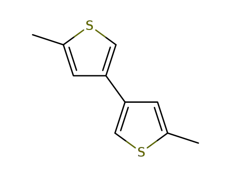 Molecular Structure of 38418-27-8 (3,3'-Bithiophene, 5,5'-dimethyl-)