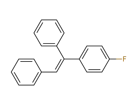 Molecular Structure of 70603-17-7 (Benzene, 1-(1,2-diphenylethenyl)-4-fluoro-)