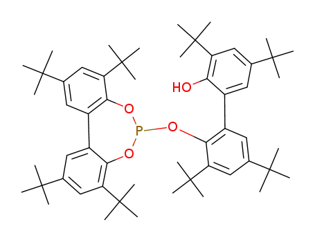 3,3',5,5'-tetra-tert-butyl-2-<(2,4,8,10-tetra-tert-butyl-12H-dibenzo<d,g><1,3,2>dioxaphosphepin-6-yl)oxy>-2'-hydroxy-1,1'-biphenyl