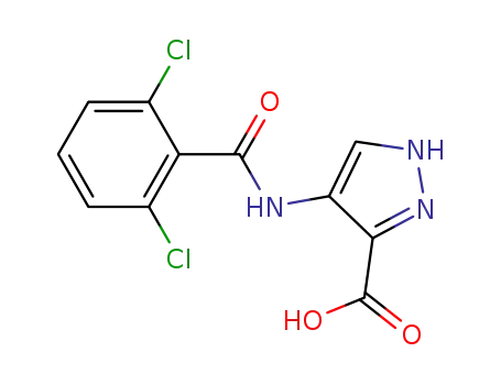 1H-Pyrazole-3-carboxylic acid, 4-[(2,6-dichlorobenzoyl)amino]-