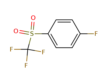 Molecular Structure of 944-30-9 (Benzene, 1-fluoro-4-[(trifluoromethyl)sulfonyl]-)