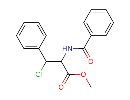 2-benzoylamino-3-chloro-3-phenyl-propionic acid methyl ester