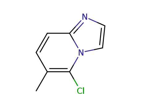Molecular Structure of 442129-34-2 (Imidazo[1,2-a]pyridine, 5-chloro-6-methyl-)