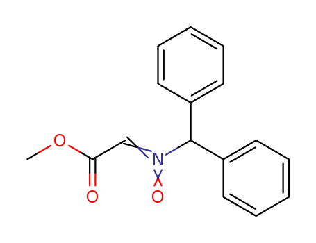 Molecular Structure of 160030-82-0 (Acetic acid, [(diphenylmethyl)oxidoimino]-, methyl ester)