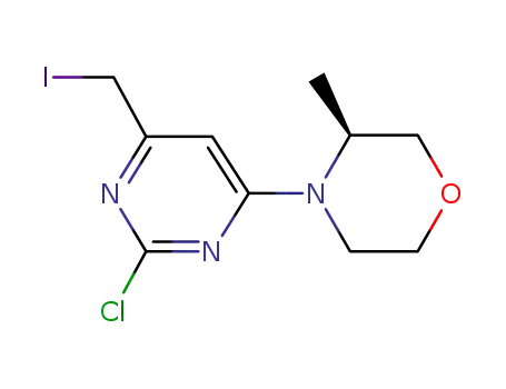 2-chloro-4-(iodomethyl)-6-[(3S)-3-methylmorpholin-4-yl]pyrimidine
