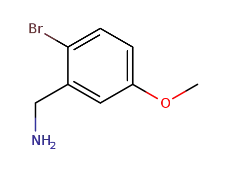 Molecular Structure of 887581-09-1 (2-BROMO-5-METHOXYBENZYLAMINE)