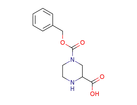 Molecular Structure of 64172-98-1 (N-4-CBZ-2-PIPERAZINECARBOXYLIC ACID)
