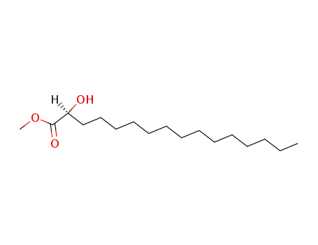 Molecular Structure of 78330-57-1 (Hexadecanoic acid, 2-hydroxy-, methyl ester, (S)-)