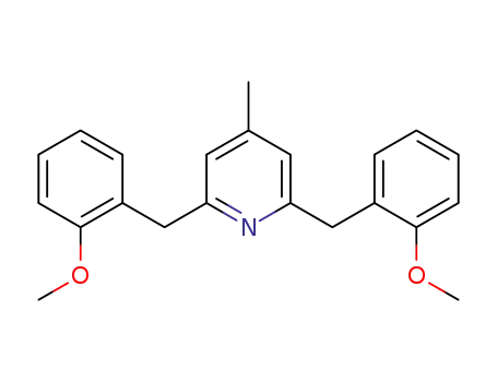 Molecular Structure of 1353577-83-9 (2,6-bis(2-methoxybenzyl)-4-methylpyridine)