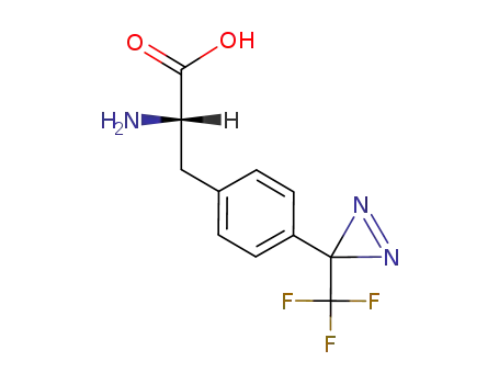 Molecular Structure of 92367-16-3 (L-Phenylalanine, 4-[3-(trifluoromethyl)-3H-diazirin-3-yl]-)