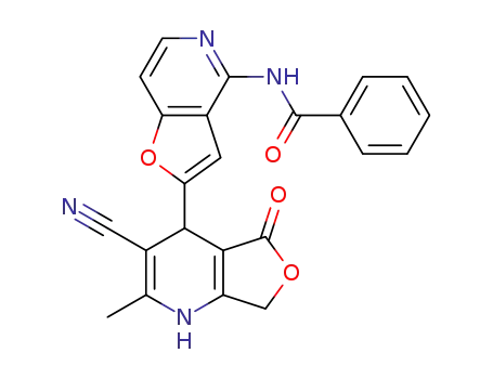 N-[2-(3-cyano-2-methyl-5-oxo-1,4,5,7-tetrahydrofuro[3,4-b]pyridin-4-yl)furo[3,2-c]pyridin-4-yl]benzamide