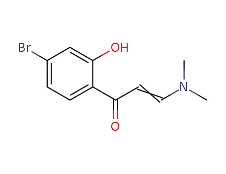 Molecular Structure of 876149-55-2 (2-Propen-1-one, 1-(4-bromo-2-hydroxyphenyl)-3-(dimethylamino)-)