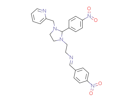 1-(p-nitrobenzylideneaminoethyl)-2-(p-nitrophenyl)-3-(2'-pyridylmethyl)imidazolidine